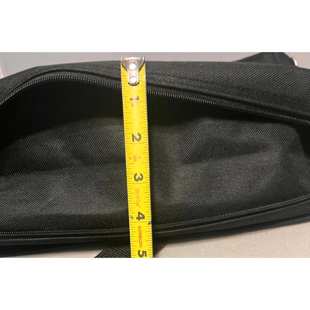 American Tourister Black Nylon Messenger‎ Bag Laptop Briefcase Organizer Travel